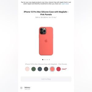 iPhone 13 Pro Max Silicone Case with MagSafe - Pink Pomelo